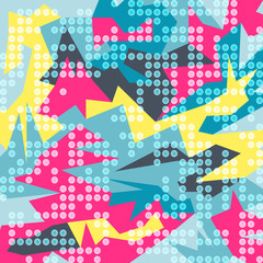 bright colorful abstract pattern of polygons