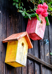wooden birdhouse