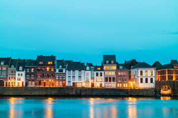 View at the east side of the city of Maastricht