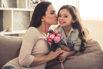 Mom and daughter