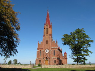 The Roman Catholic Church in the village Derechin, Belarus