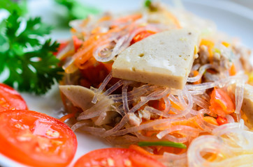 spicy noodle salad