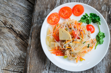 spicy noodle salad