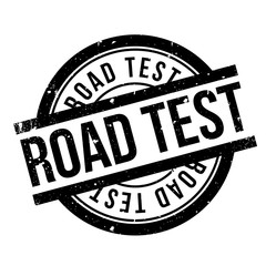 Road Test rubber stamp. Grunge design with dust scratches. Effects can be easily removed for a clean, crisp look. Color is easily changed.