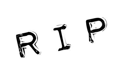 Rip rubber stamp. Grunge design with dust scratches. Effects can be easily removed for a clean, crisp look. Color is easily changed.