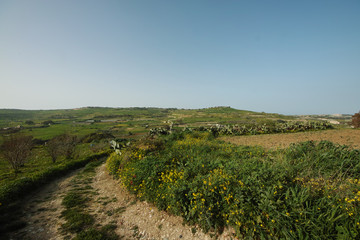 Top view of Malta country