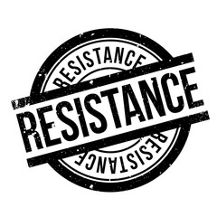 Resistance rubber stamp. Grunge design with dust scratches. Effects can be easily removed for a clean, crisp look. Color is easily changed.