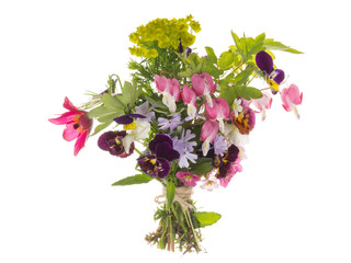 Spring pink-lilac beautiful bouquet - 141866648