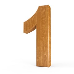 3d Rendering wood material number 1 one isolated white background