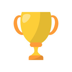 Trophy cup flat icon