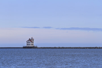 Obraz premium Lorain lighthouse on Lake Erie, Lorain, Ohio, USA