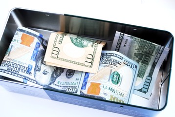 A box with money
