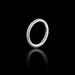 jewelry ring isolated on black