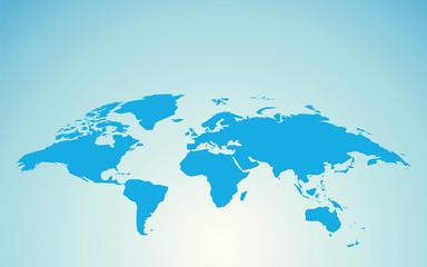 world map blue illustration