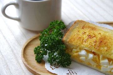 卵のホットサンド