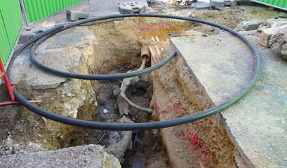 Obraz premium remise en état des canalisations