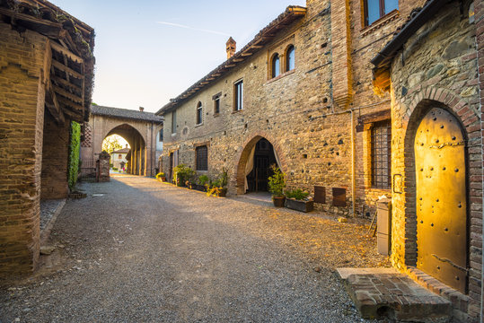 Grazzano Visconti, Vigolzone, Piacenza district, Emilia Romagna, Italy.