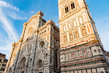 view of Florence with the old bridge in the heart of Tuscany
