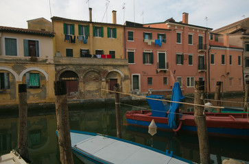 Veduta romantica di Chioggia in Veneto