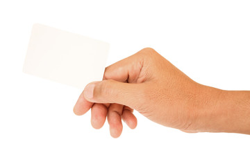 Fototapeta premium Hand holding paper