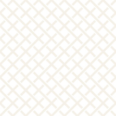 Weave Seamless Pattern. Stylish Repeating Texture. Black and White Geometric Vector Illustration.