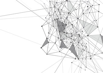 Internet connection, abstract sense of science and technology graphic design.