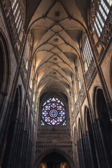 Fototapeta premium Interior of St Vitus Cathedral in Prague