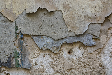 Plaster textured background of old weathered wall