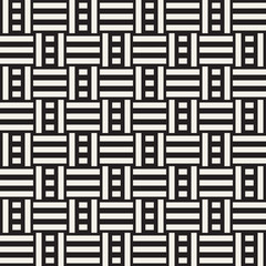 Abstract Geometric Pattern With Stripes Lattice. Seamless Vector Background