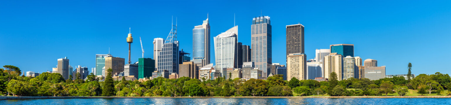 Panorama of Sydney central business district - Australia