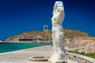 Ancient Venus monument on the island of Naxos, Greece
