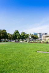 STUTTGART, GERMANY - September 15, 2016: Schlossplatz is the largest square in the center of Stuttgart, GERMANY