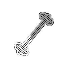 Gym weights equipment icon vector illustration graphic design