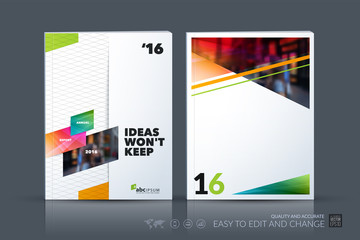 Business vector template. Brochure layout, cover modern design a