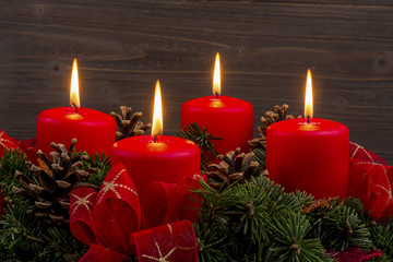 Adventkranz zu Weihnachten