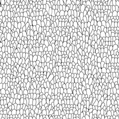 Seamless texture with petals, color mosaic endless pattern. Black and white Hand drawn colorful fun background. 