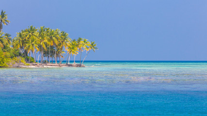 Beautiful perfect tropical beach scenery backgrounds blue sea lagoon sky clouds background concept website design luxury travel summer holiday sun zen inspirational