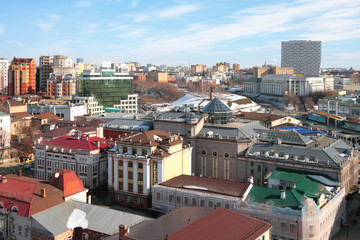 Fototapeta premium Central part of city. Kazan, Russia