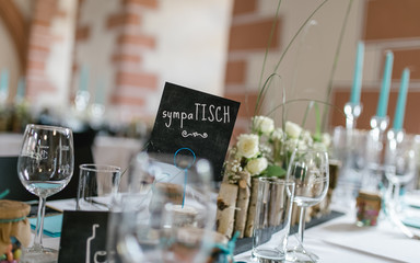 Romantisch Hochzeitsdeko Tischdekoration Hochzeit Rosen Birke schwarz