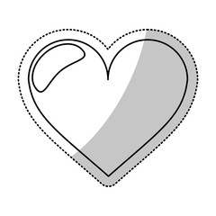 heart love romantic outline vector illustration eps 10