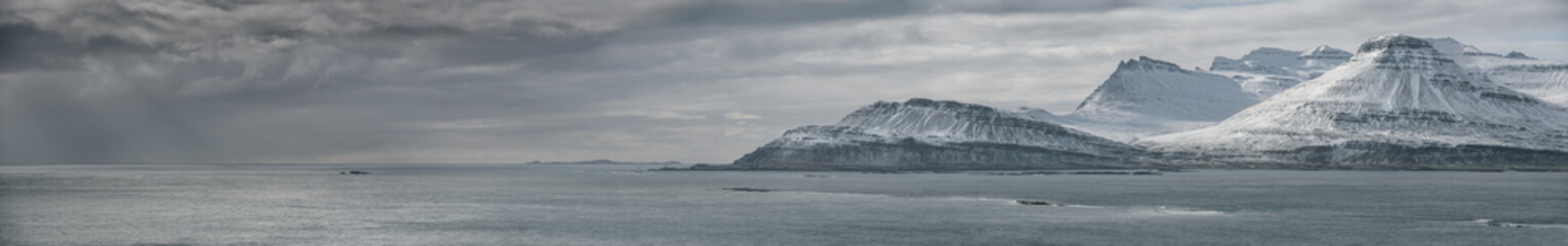 Fototapeta na wymiar Iceland East Coast Panorama