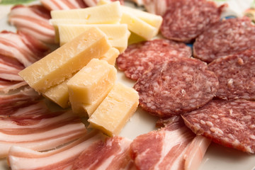 Cheese and salami, Italian Appetizers
