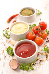 assorted sauce