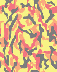 Fashionable camouflage pattern, military print .Seamless illustration