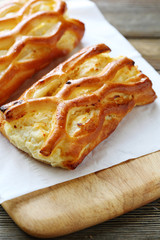 Fresh pastry with cheese