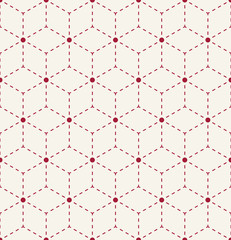 sacred geometry grid graphic deco hexagon dashed pattern