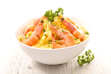 pasta and shrimp