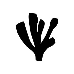 Coral vector isolated