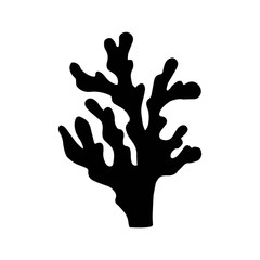 Obraz premium Algae silhouette vector