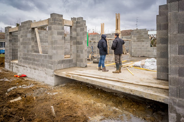 visite du chantier de construction